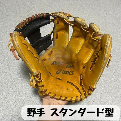 スタンダード型のグローブを開いた状態