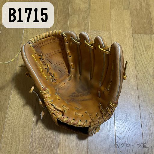 計測に使用したグローブ（B1715）の捕球面の写真