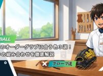 黒のオーダーグラブに合う色6選！全19通りの組み合わせを徹底解説
